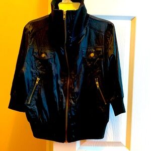 NWOT PINKO biker jacket. Front zipper closure. 2 size zipper pockets.